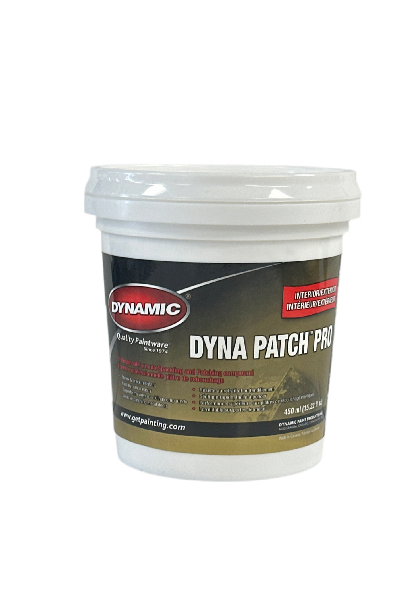 Dynamic Int/Ext. Dyna Patch Professional Formula Spackle Compound