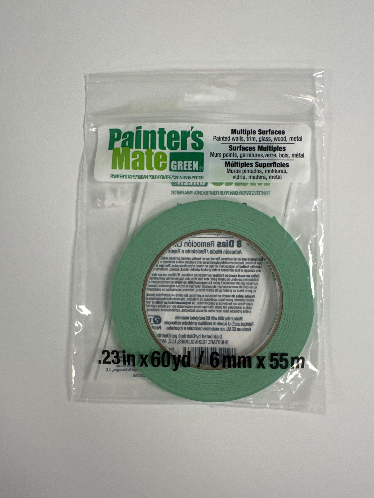 Painter's Mate Green Masking Tape 55m 1/4"
