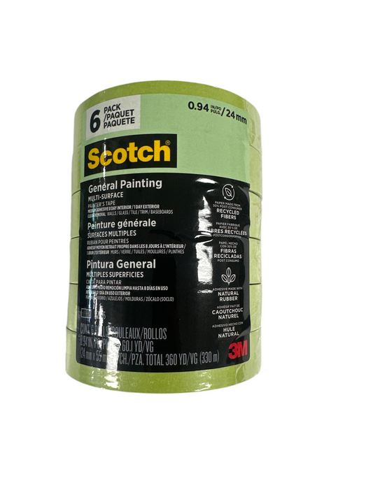 3M Green Painter's Tape 6 Pack