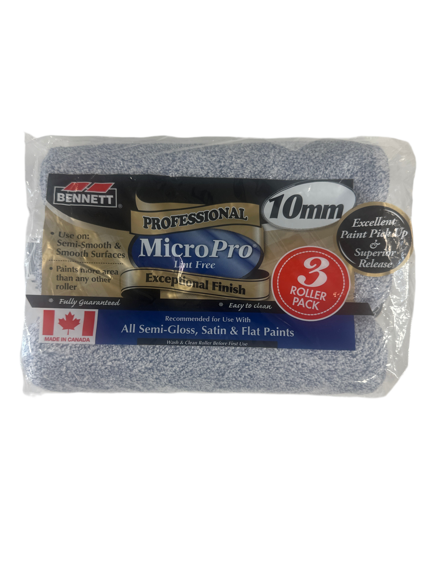 Bennett Micro Pro 10mm Roller 3 Pack
