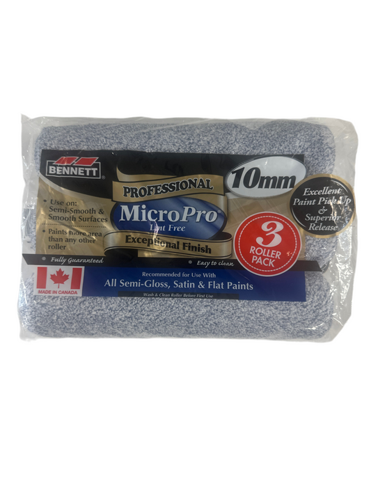 Bennett Micro Pro 10mm Roller 3 Pack