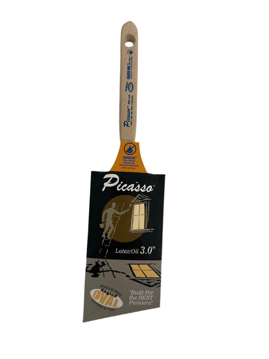 Picasso 3" Angled Oval Brush