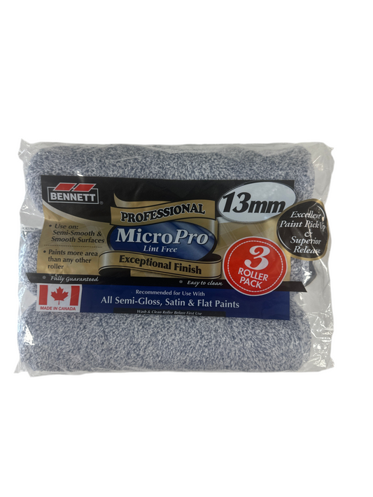 Bennett Micro Pro 13mm Roller 3 Pack