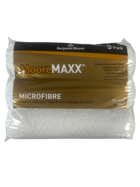 MooreMAXX Microfibre 15mm Rollers 3 Pack