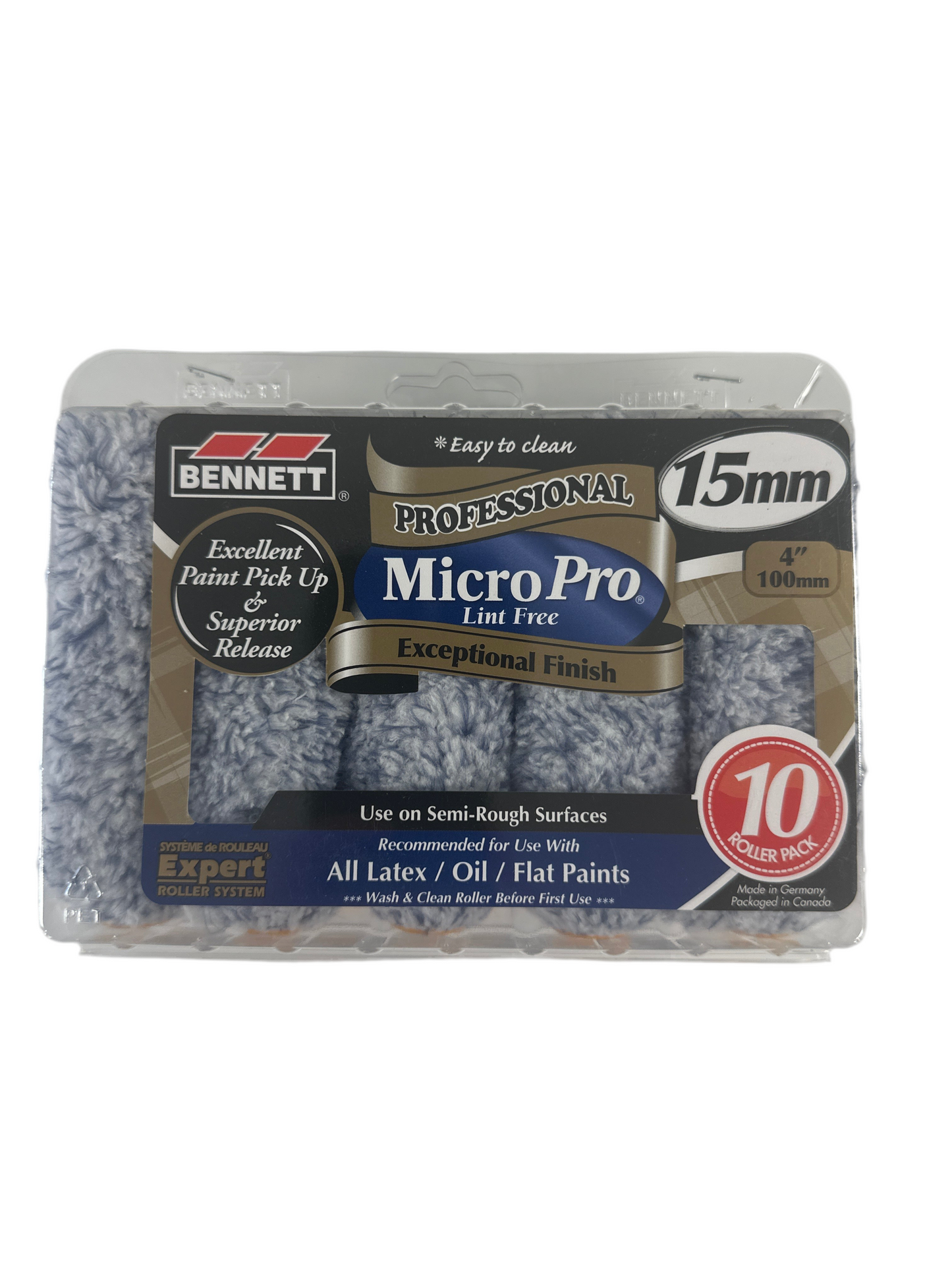 Bennett 10 Pack 15mm Mini micro Roller Refills